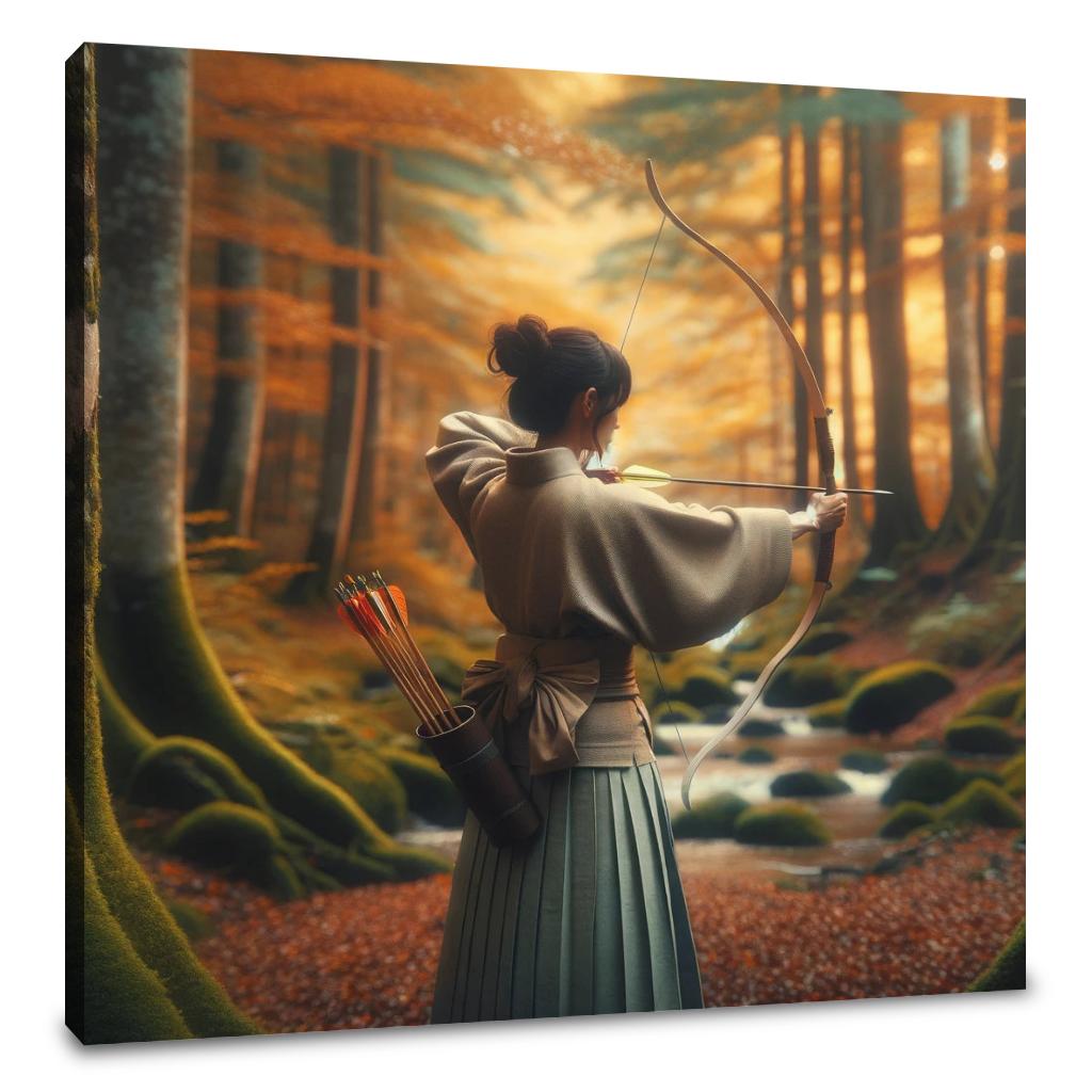 Kyudo Autumn Focus Canvas
