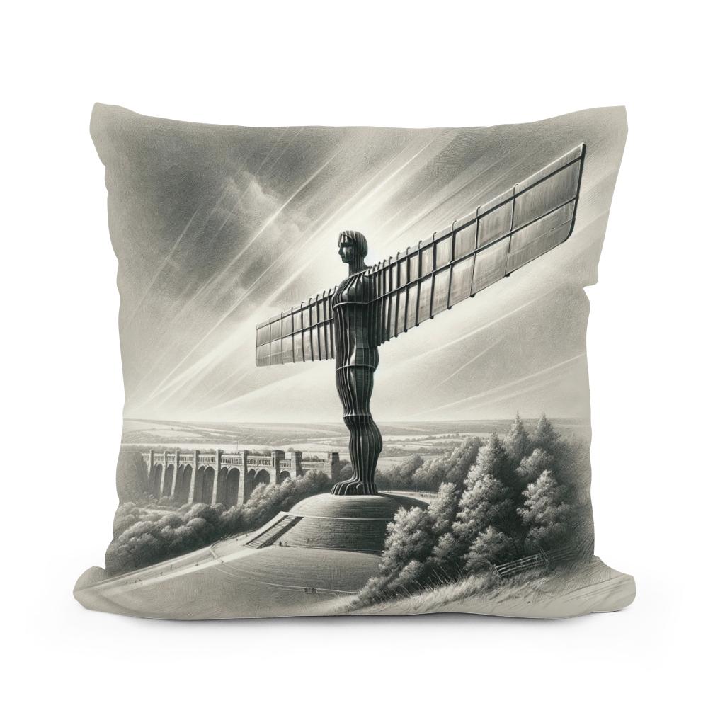 Newcastle Angel of the North Classic Vision Cotton Cushion