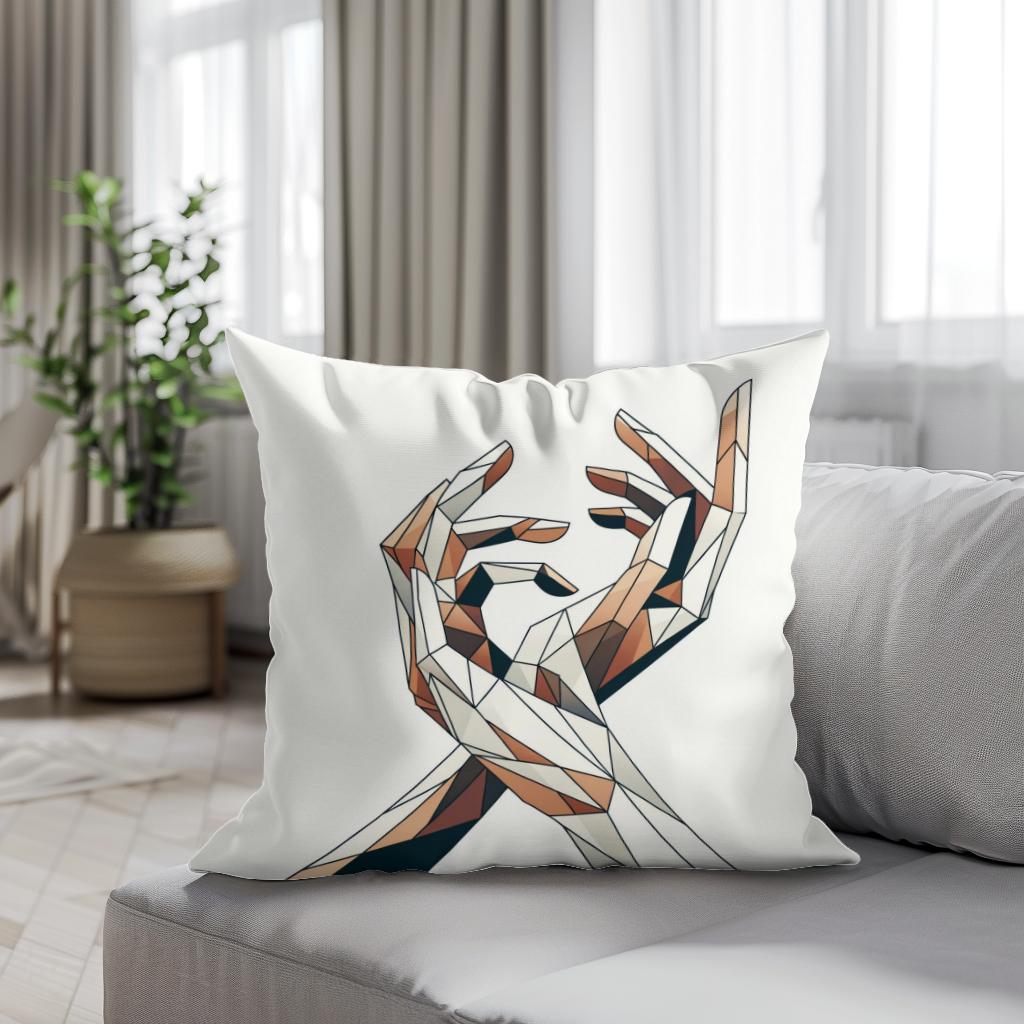 Elegant Gestures Cotton Cushion
