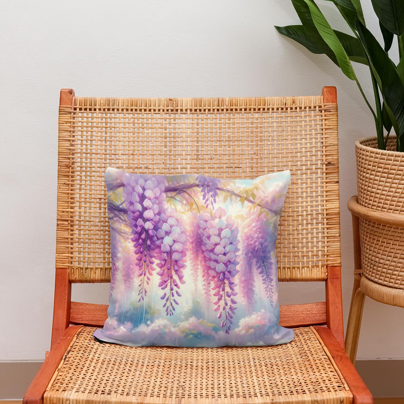 Wisteria Garden Cotton Cushion