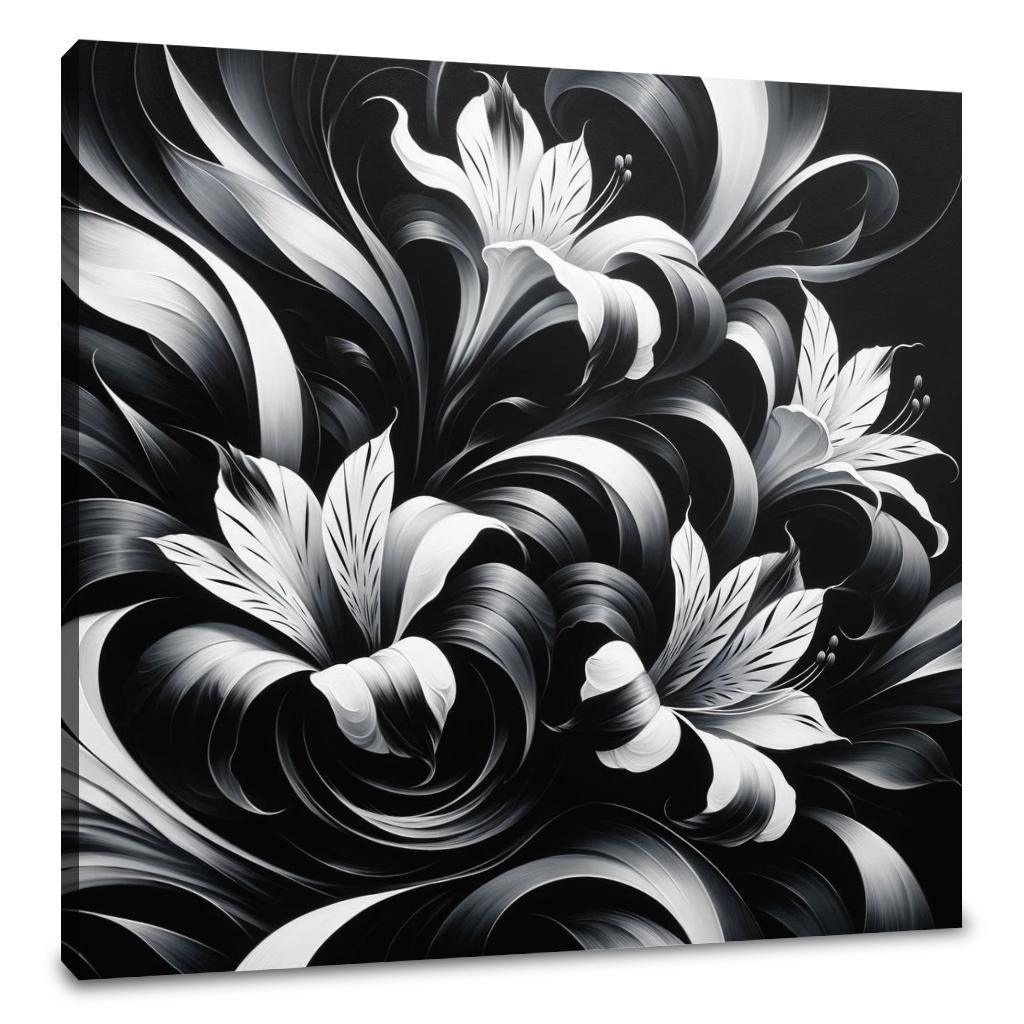 Flowing Alstroemeria Canvas