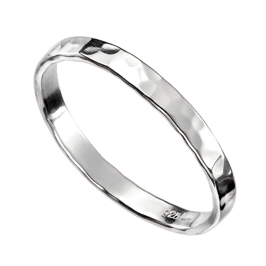 Beginnings Thin Hammered Band Ring