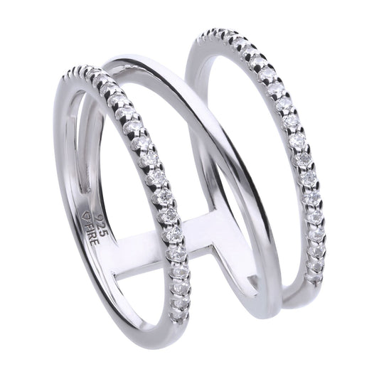 Diamonfire Statement Triple Band Ring