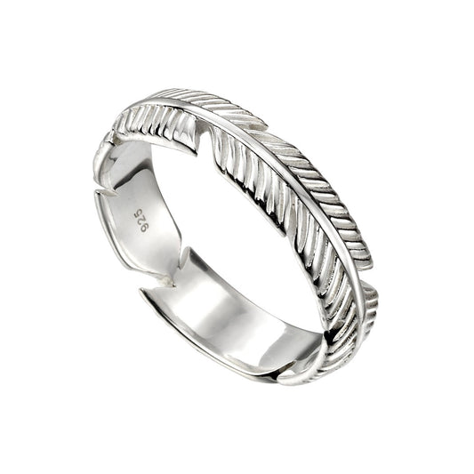 Beginnings Feather Band Ring