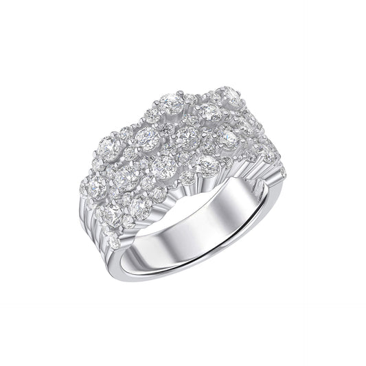 Diamonfire Statement Zirconia Cluster Ring