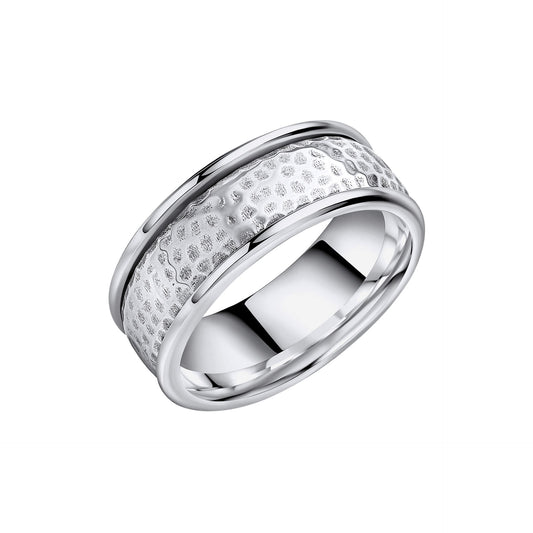 Beginnings Hammered Design Spinner Ring
