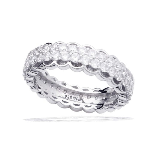 Diamonfire Double Row Eternity Ring