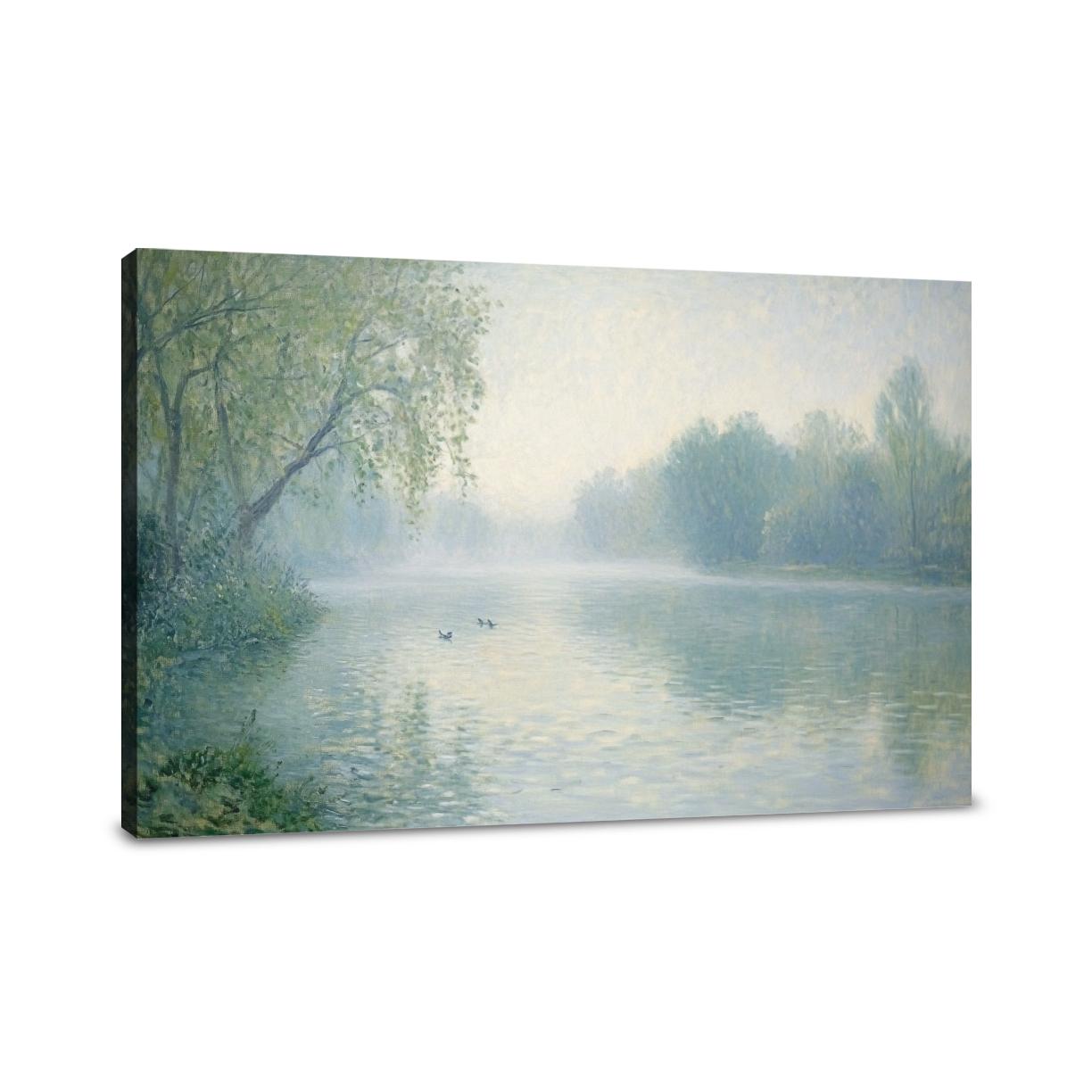 Morning Mist River Canvas