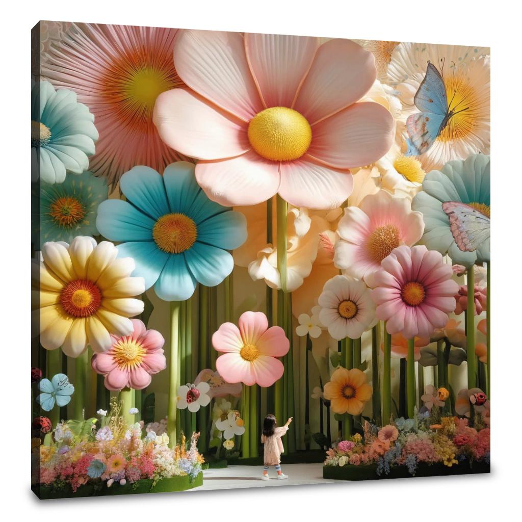 Whimsical Garden Canvas