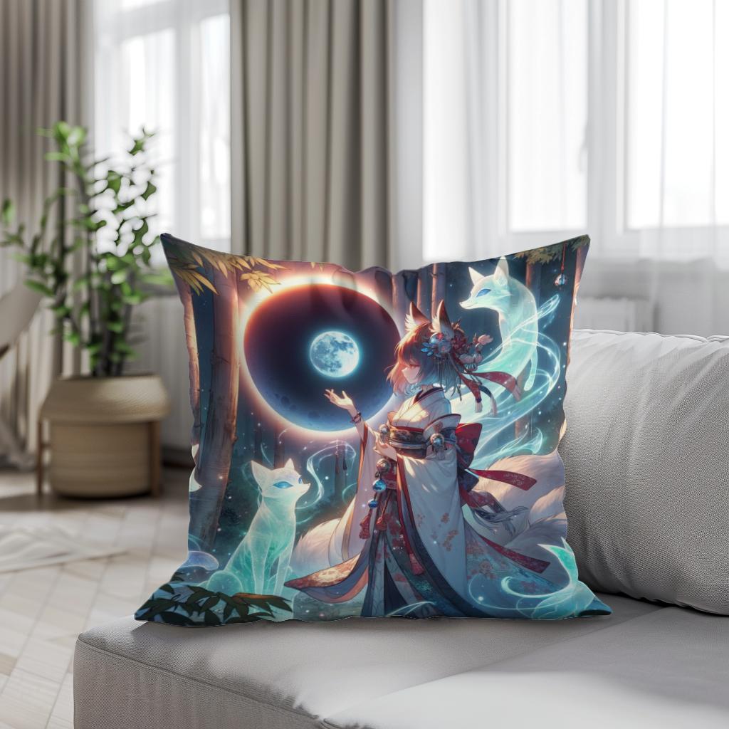 Eclipse Fox Spirit Bond Cotton Cushion