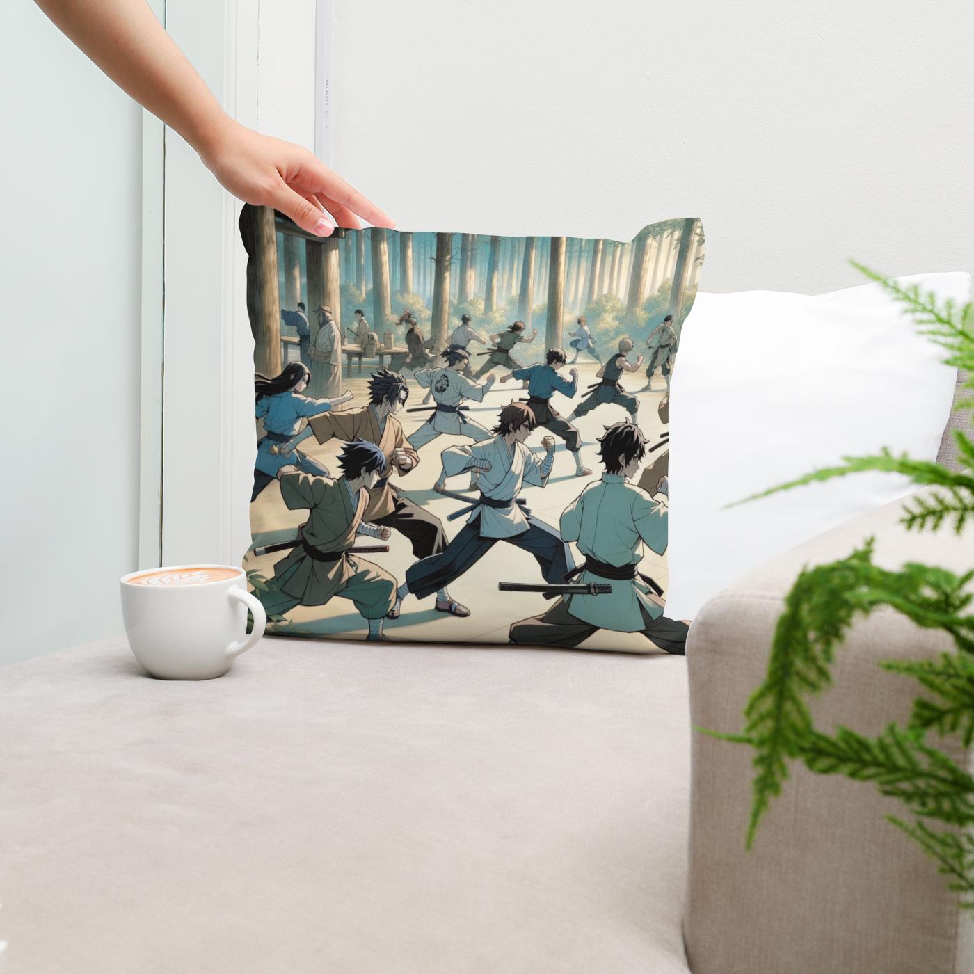 Forest Dojo Chronicles Cotton Cushion
