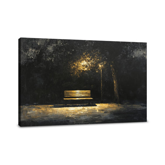 Bench of Echoes Canvas