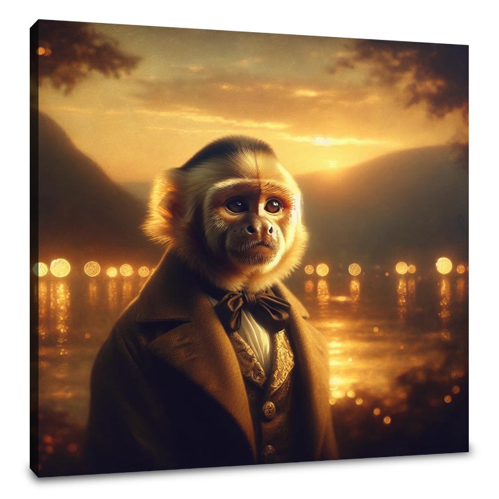 Regal Capuchin Dusk Portrait Canvas