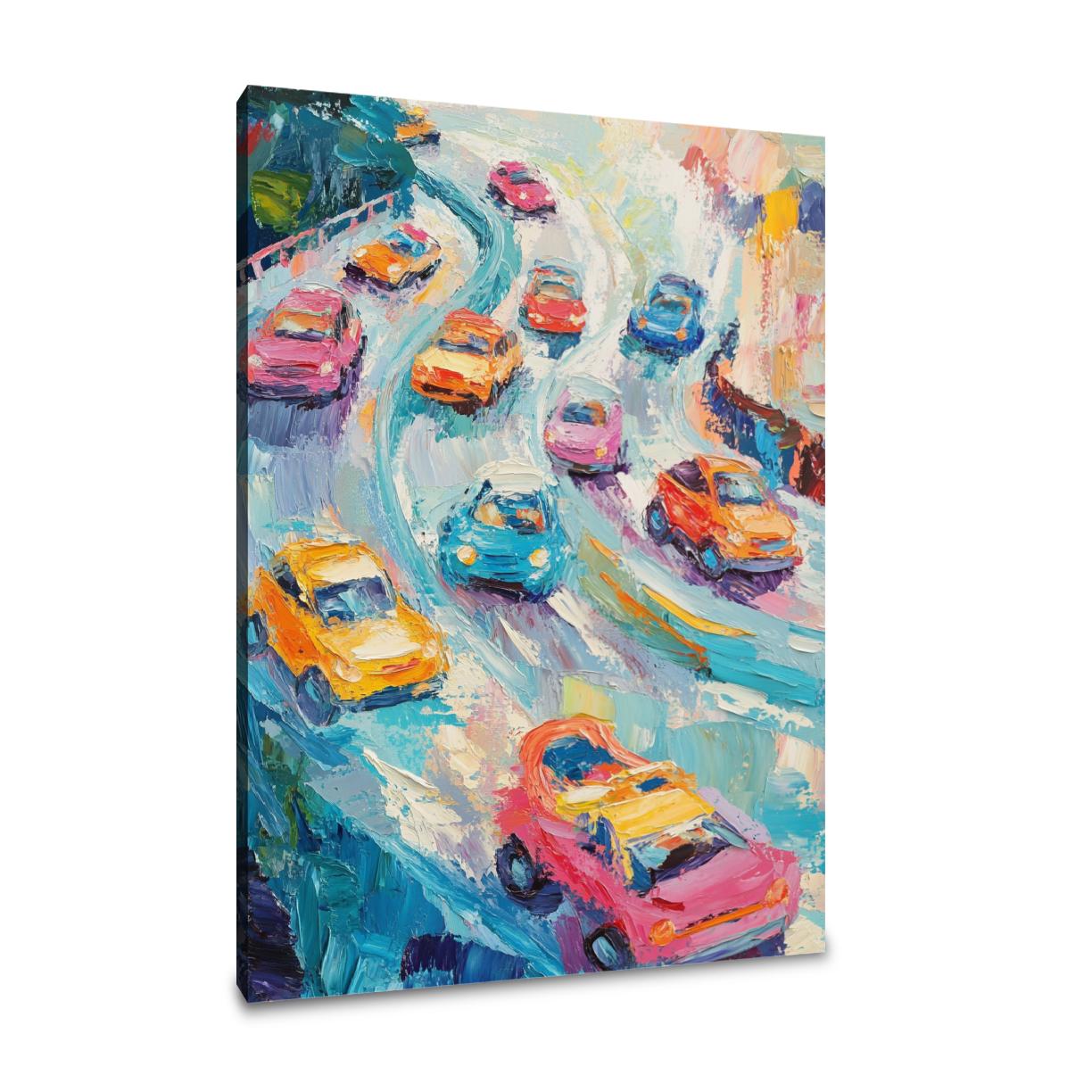 Wheels in Motion Canvas