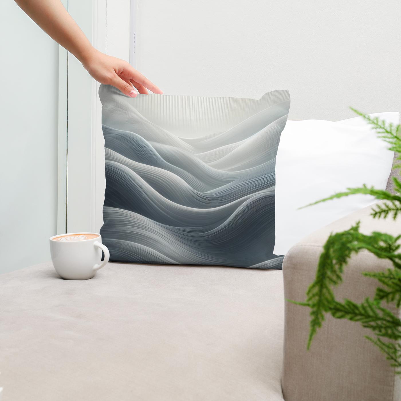 Serenity in Grey Cotton Cushion
