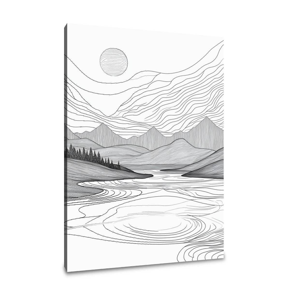 Serene Geometries Canvas