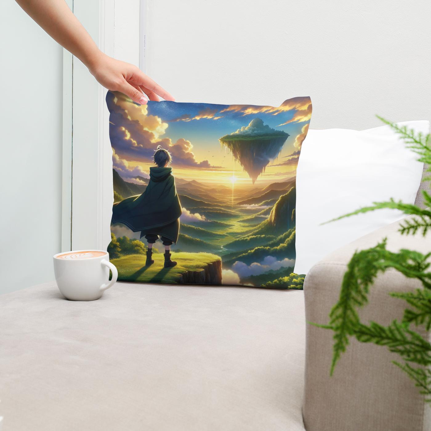 Sky Whisperer's Journey Cotton Cushion