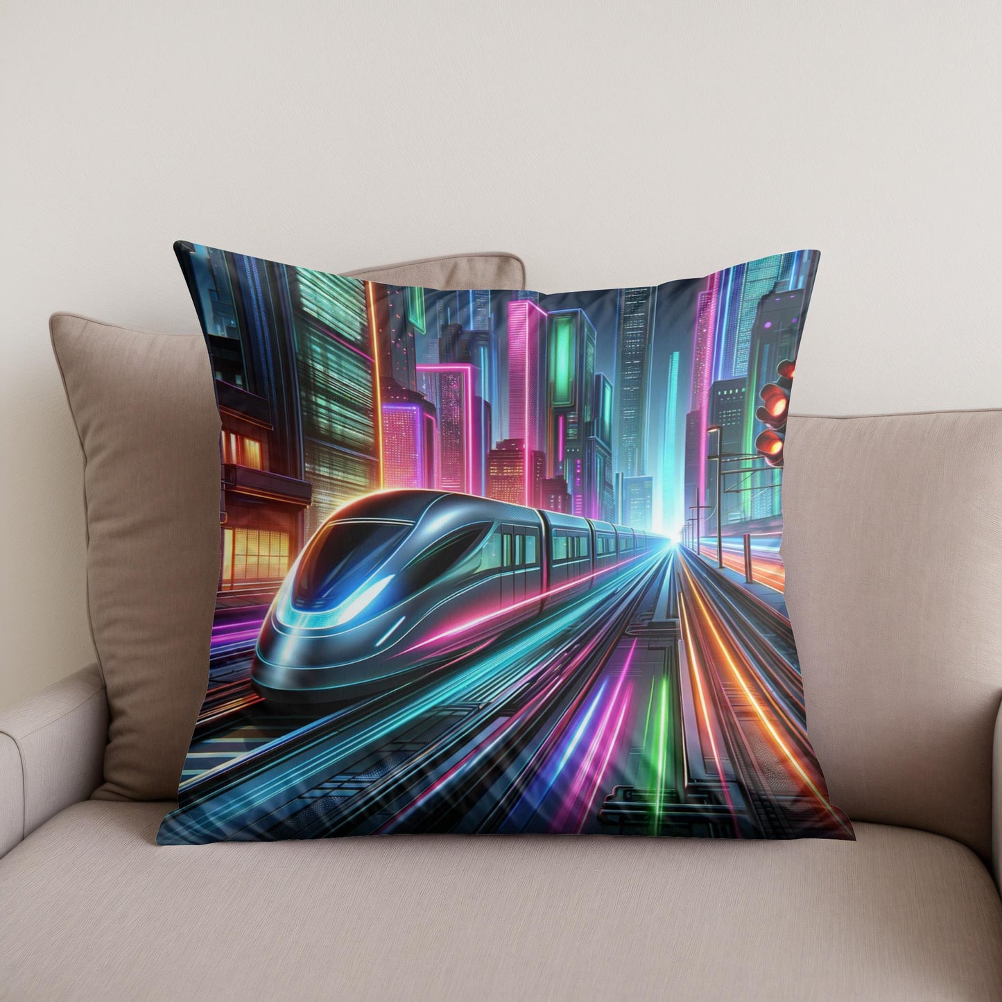 Neon Velocity Cotton Cushion
