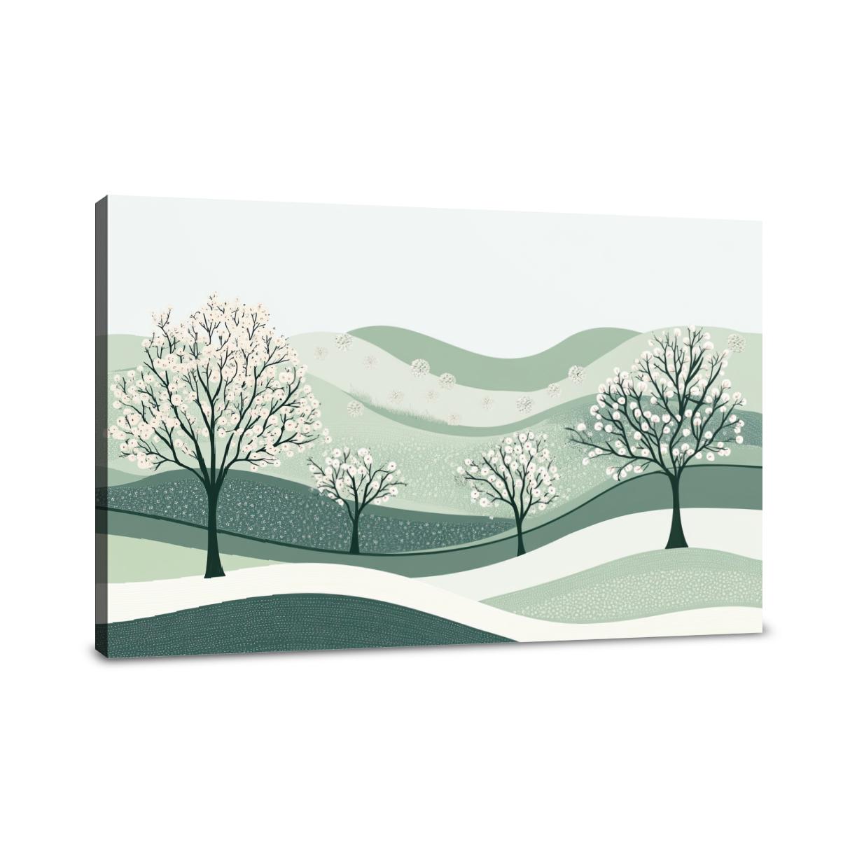 Blooming Trees Canvas