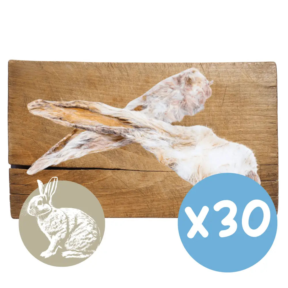 Rabbit Ear with Fur Natural Meat Chew For Dogs