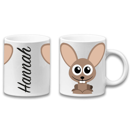 Adorable Rabbit Personalised Your Name Gift Mug