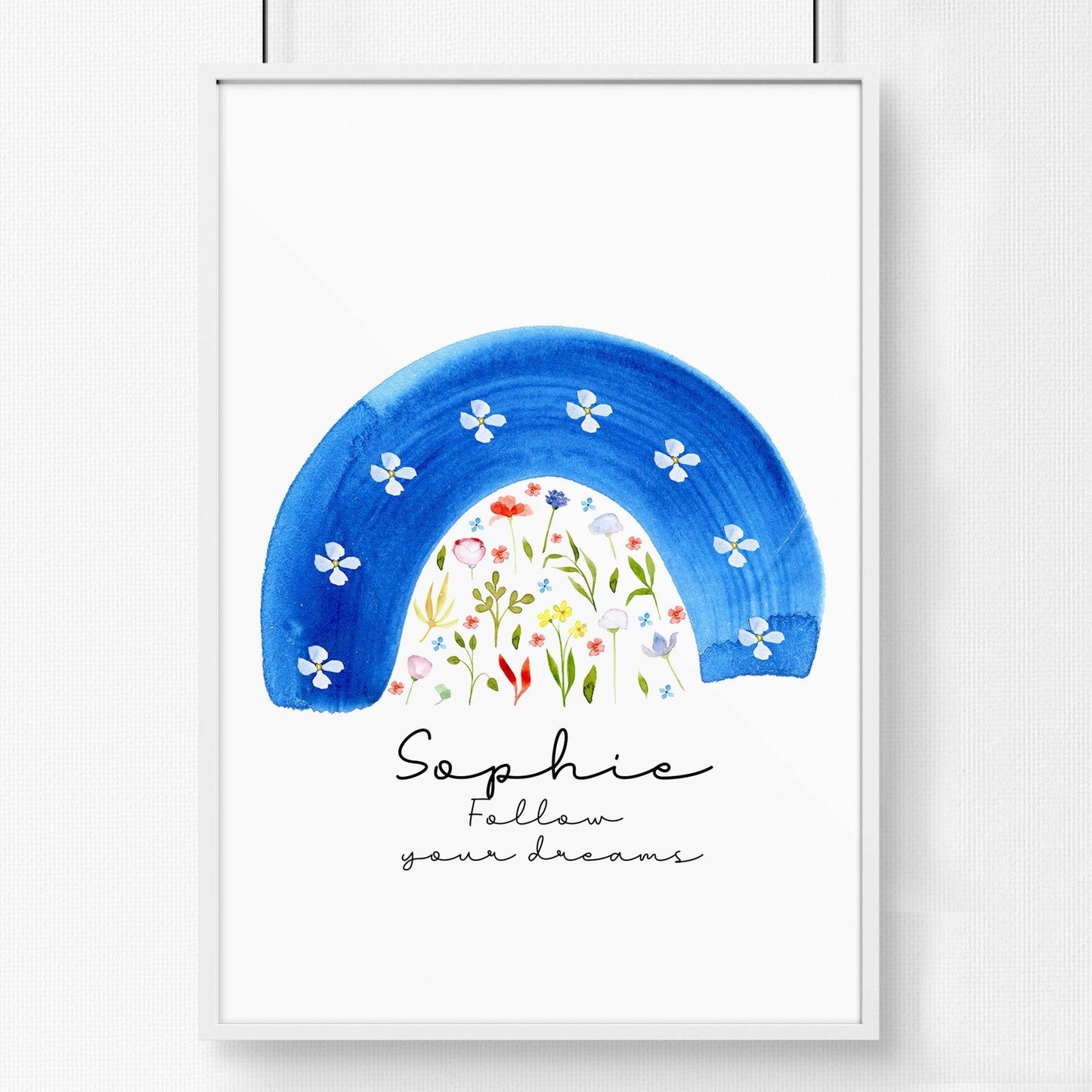 Rainbow nursery decoration wall art print