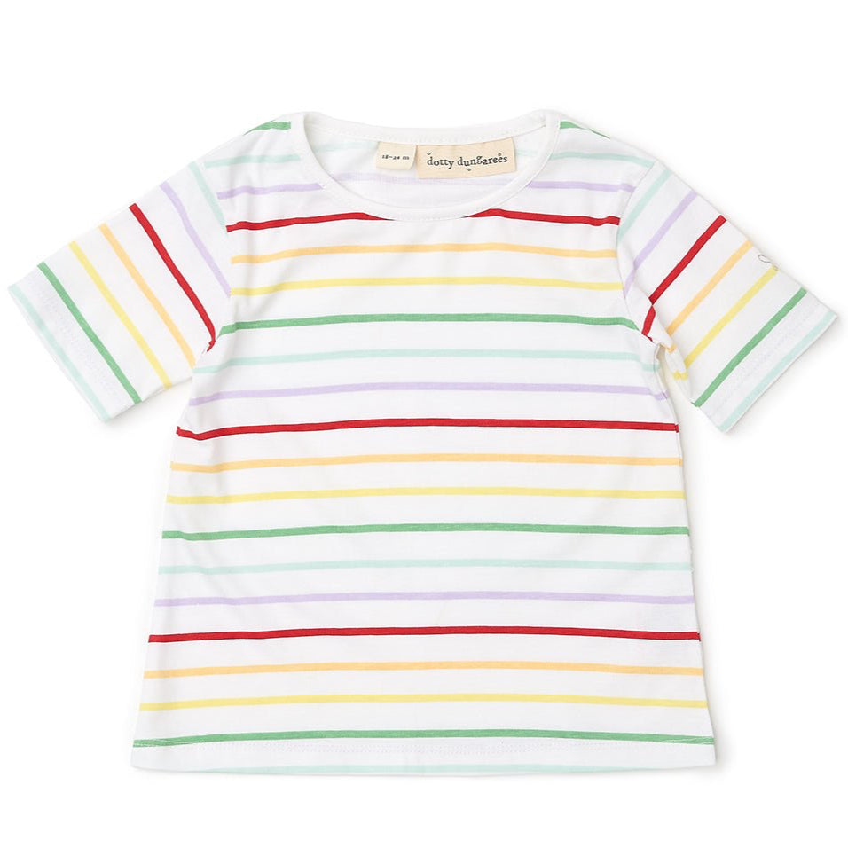 Rainbow Breton Stripe Summer T-Shirt