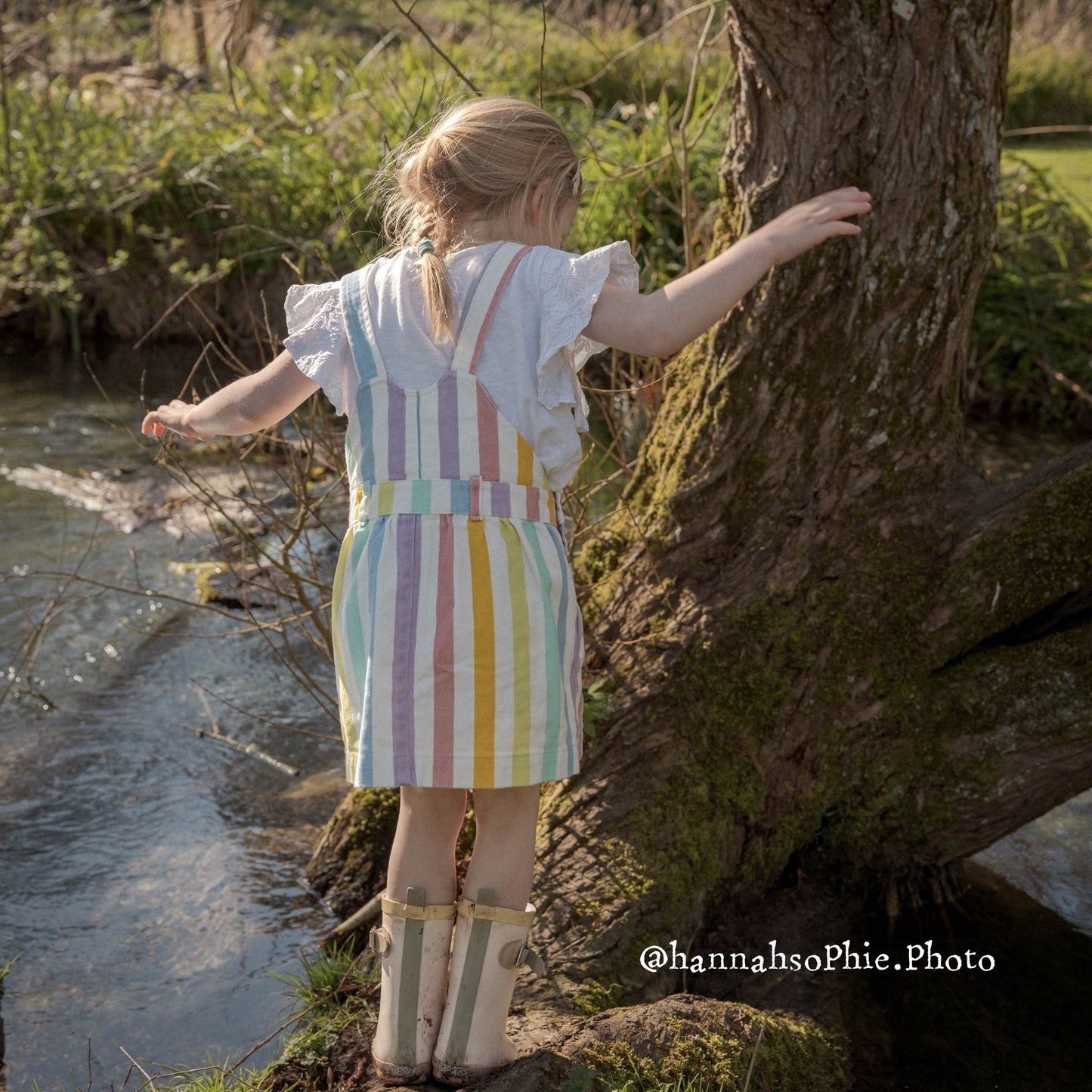 Classic Wide Stripe Dress - Multicolour
