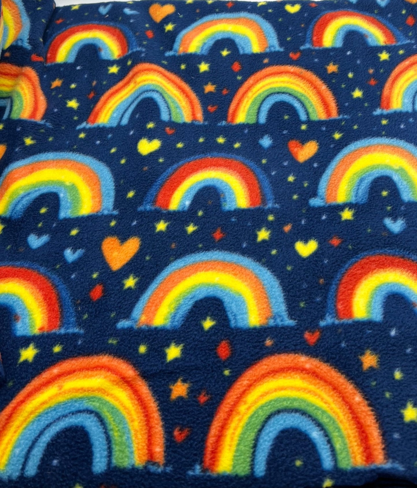 Rainbows Printed Anti-Pil Polar Fleece Fabric Blanket Loungewear