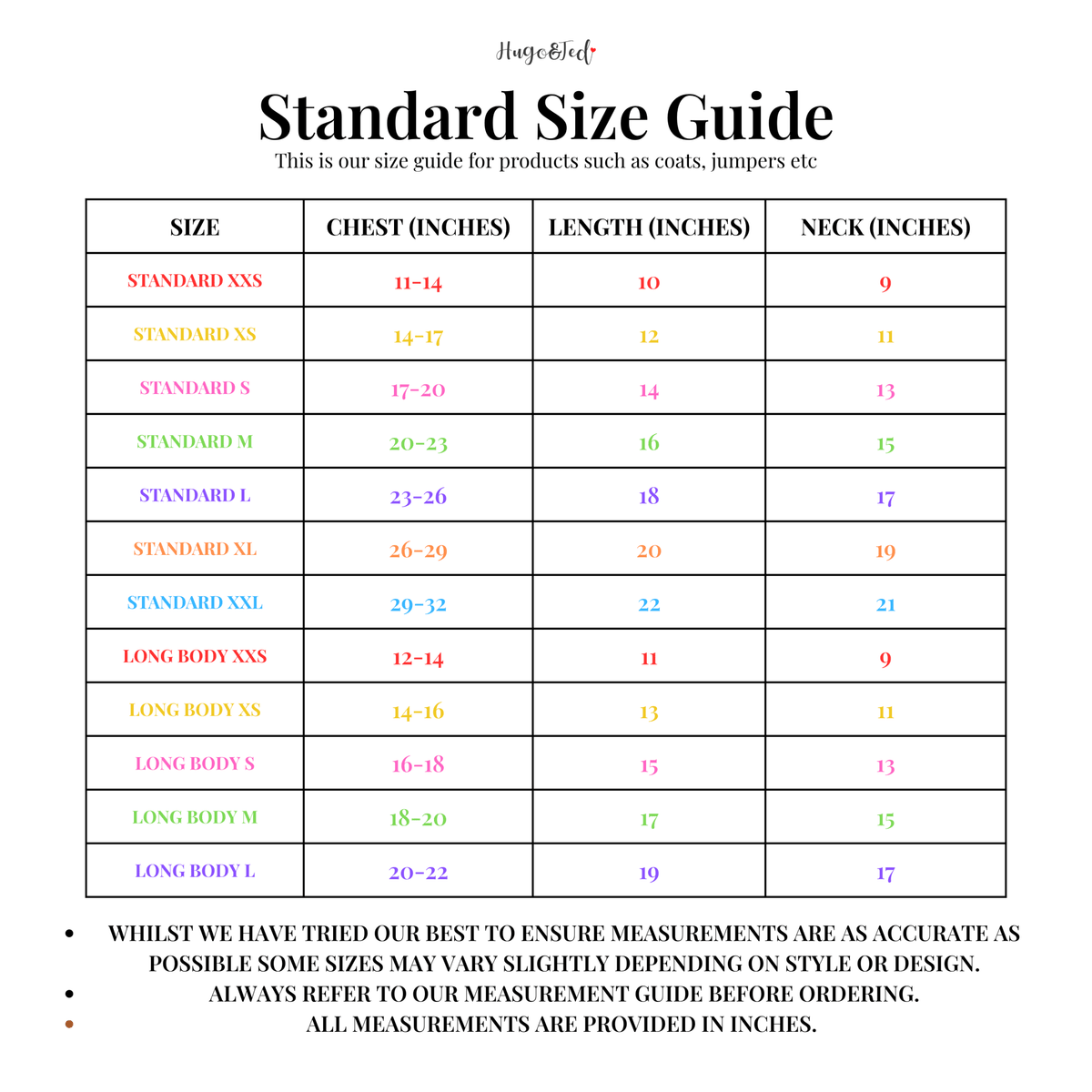 Waterproof Rainfleece Dog Coat - Standard Sizes, Ready Made