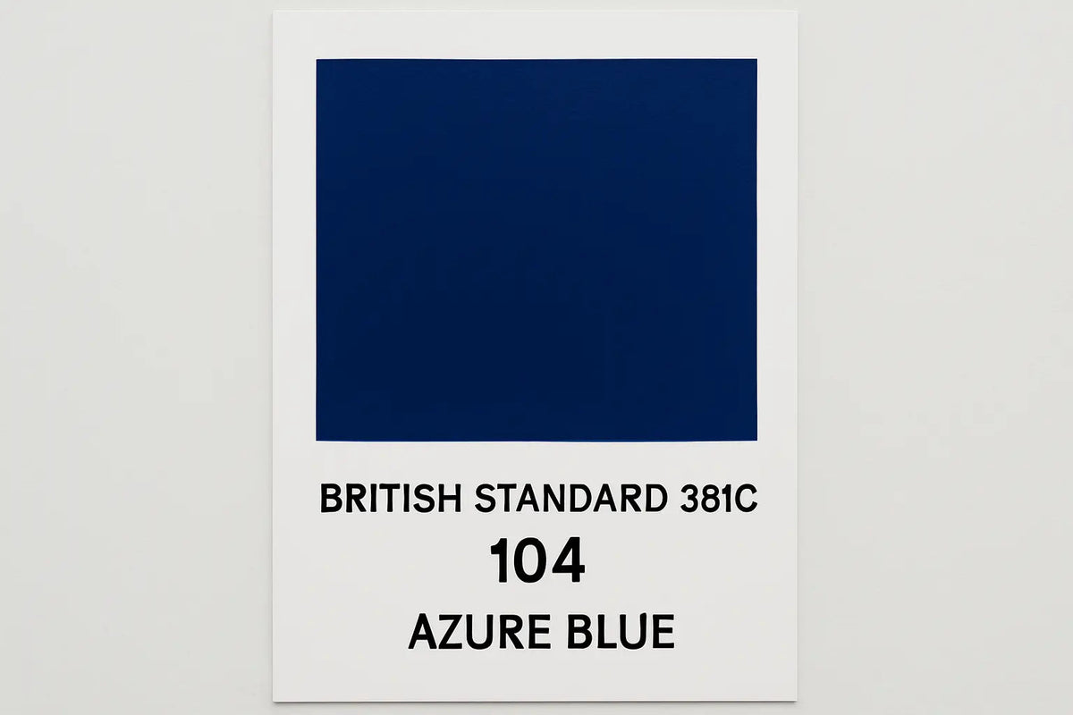 British Standard 381C 104	Azure blue 400ml Aerosol Available in any Finish