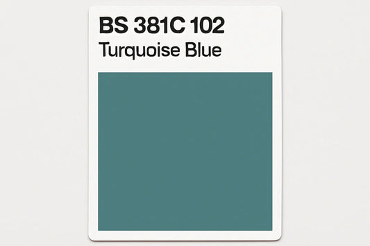 British Standard 381C  102 Turquoise blue 400ml Aerosol Available in any Finish