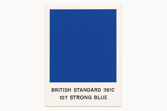 British Standard  381C 107	Strong blue 400ml Aerosol Available in any Finish