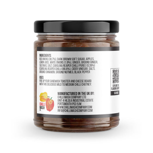 Reaper & Onion Chutney | 190g | Chilli Mash Co. | Sweet Red Onion Kick
