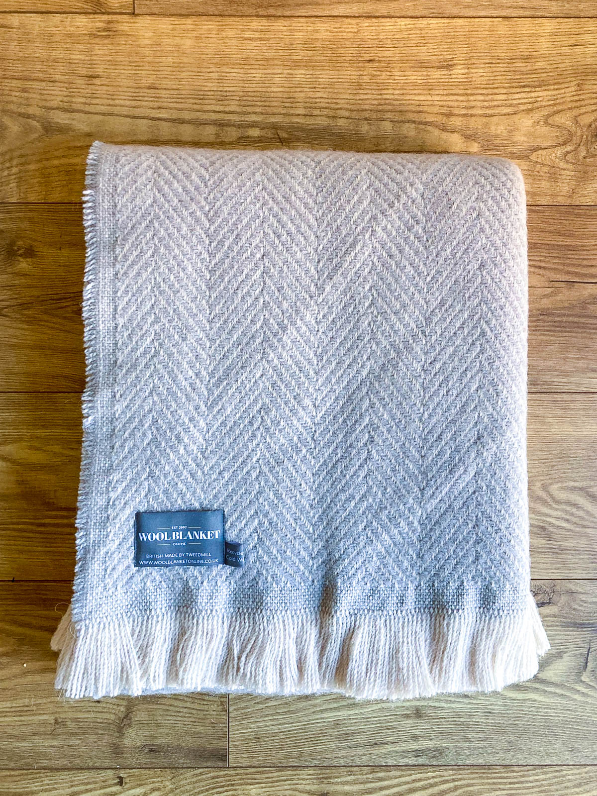Chevron Recycled Wool Throw - Assorted Colours