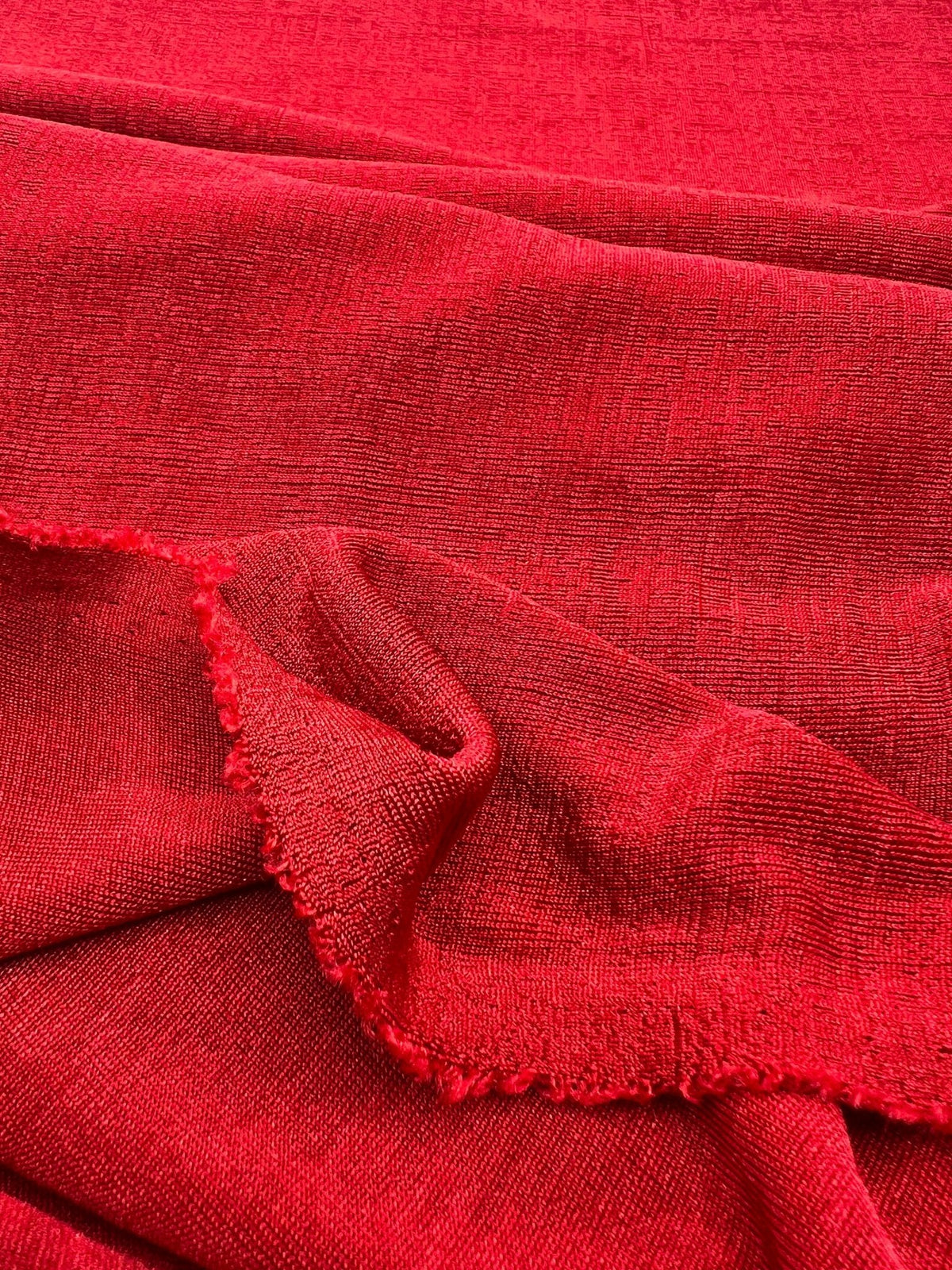 Red Acetate Slinky 4 Way Stretch Fabric