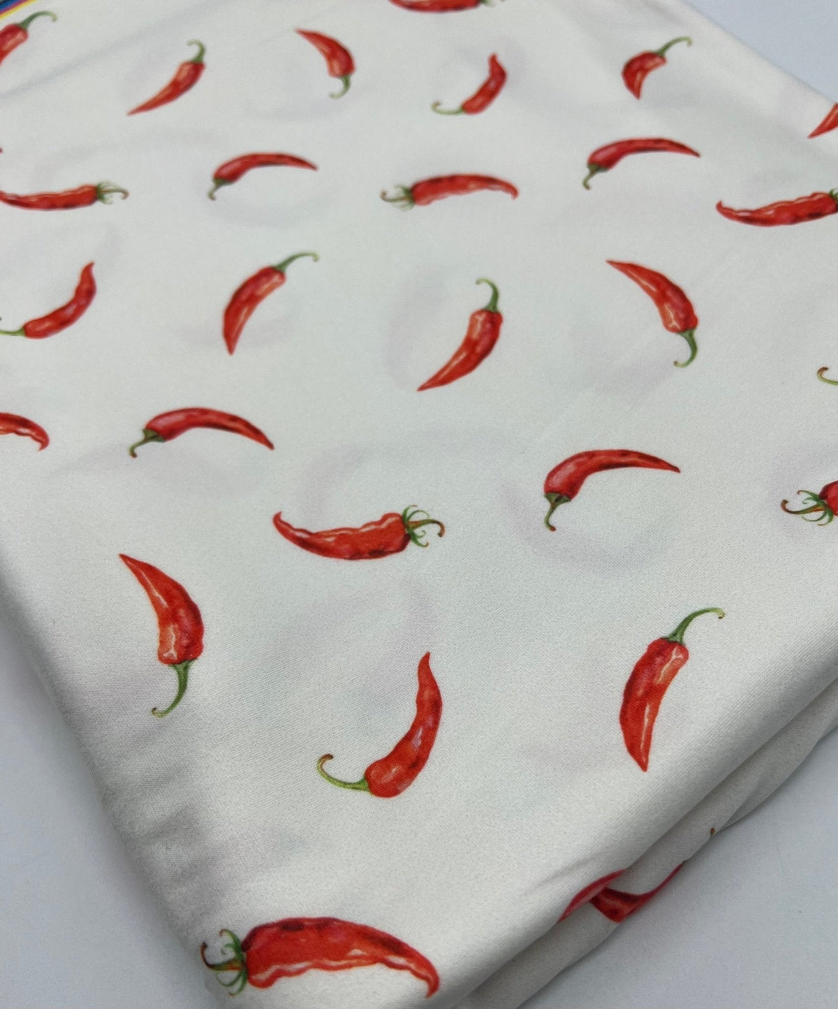 Red Chili Super Soft Print Spun Poly Stretch Fabric