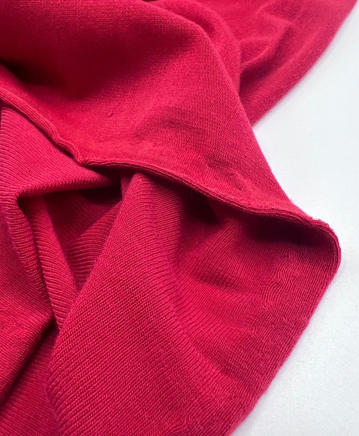 Red Lightweight Melange Knit Stretch Fabric