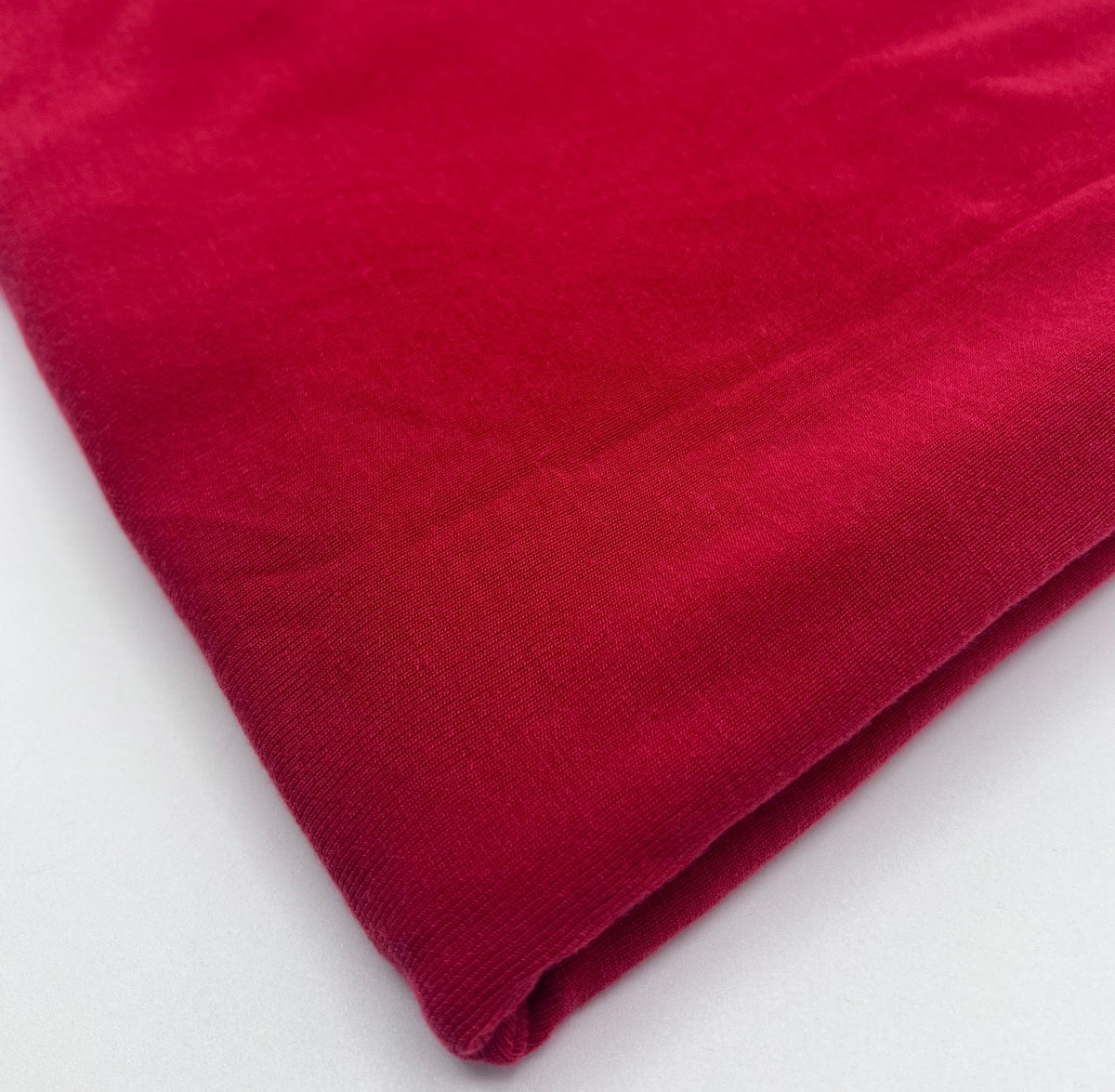 Red Lightweight Melange Knit Stretch Fabric