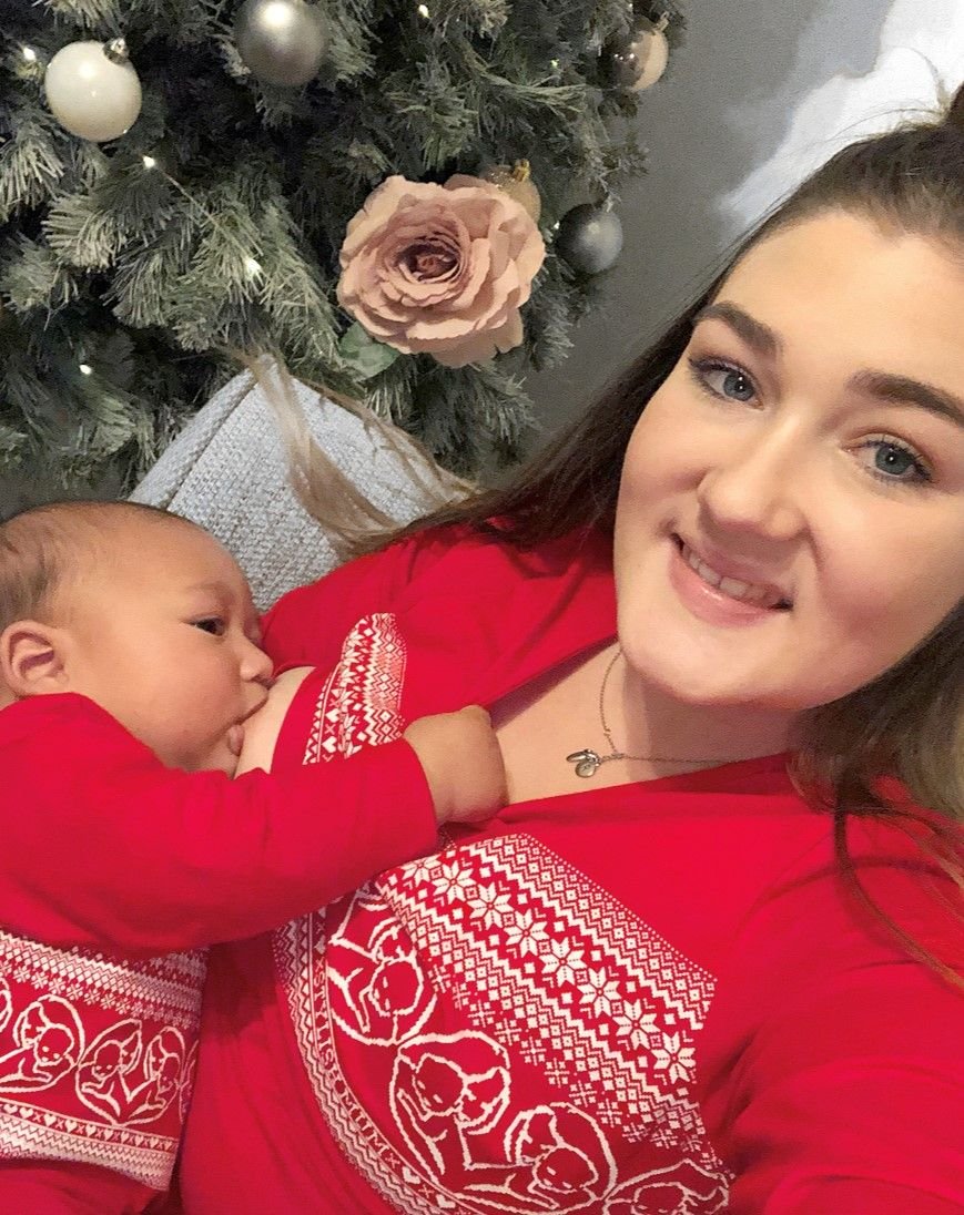 Christmas Breastfeeding Top