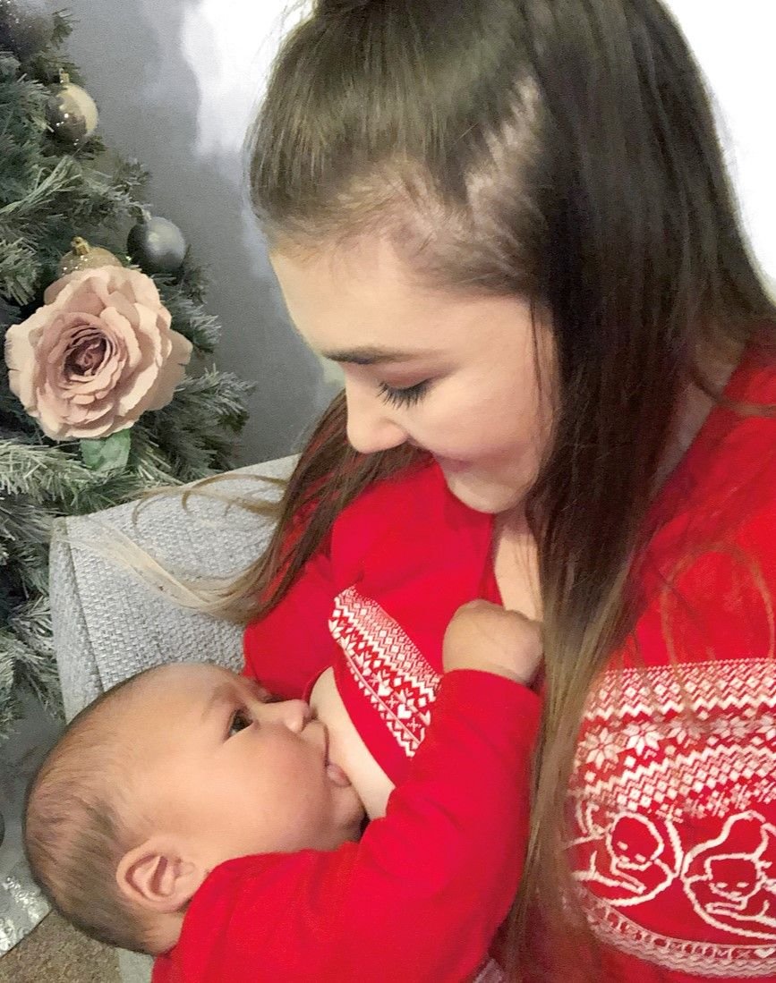 Christmas Breastfeeding Top