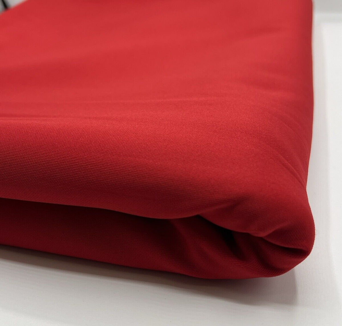 Red Plain Scuba 4 Way Stretch Smooth Jersey Fabric