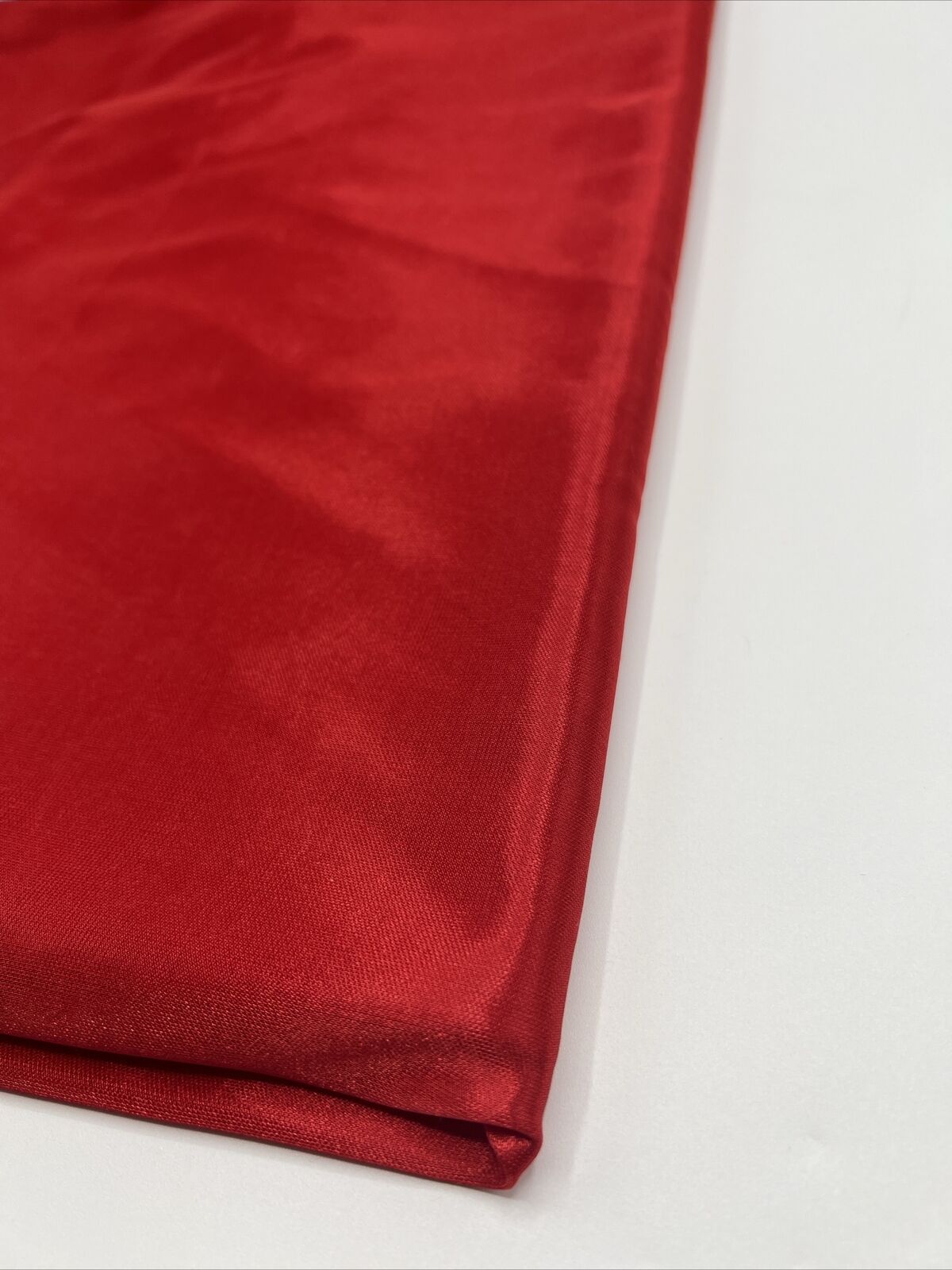 Red Satin Dress Craft Fabric