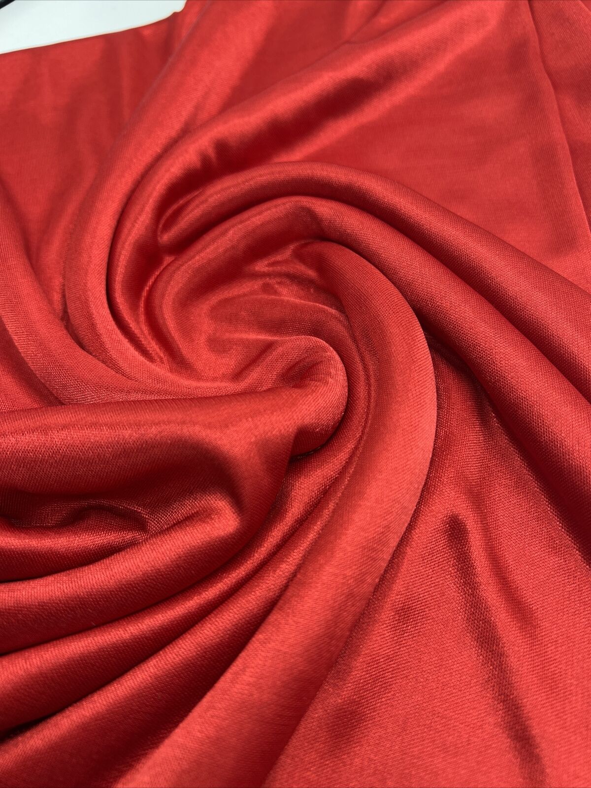 Red Satin Dress Craft Fabric
