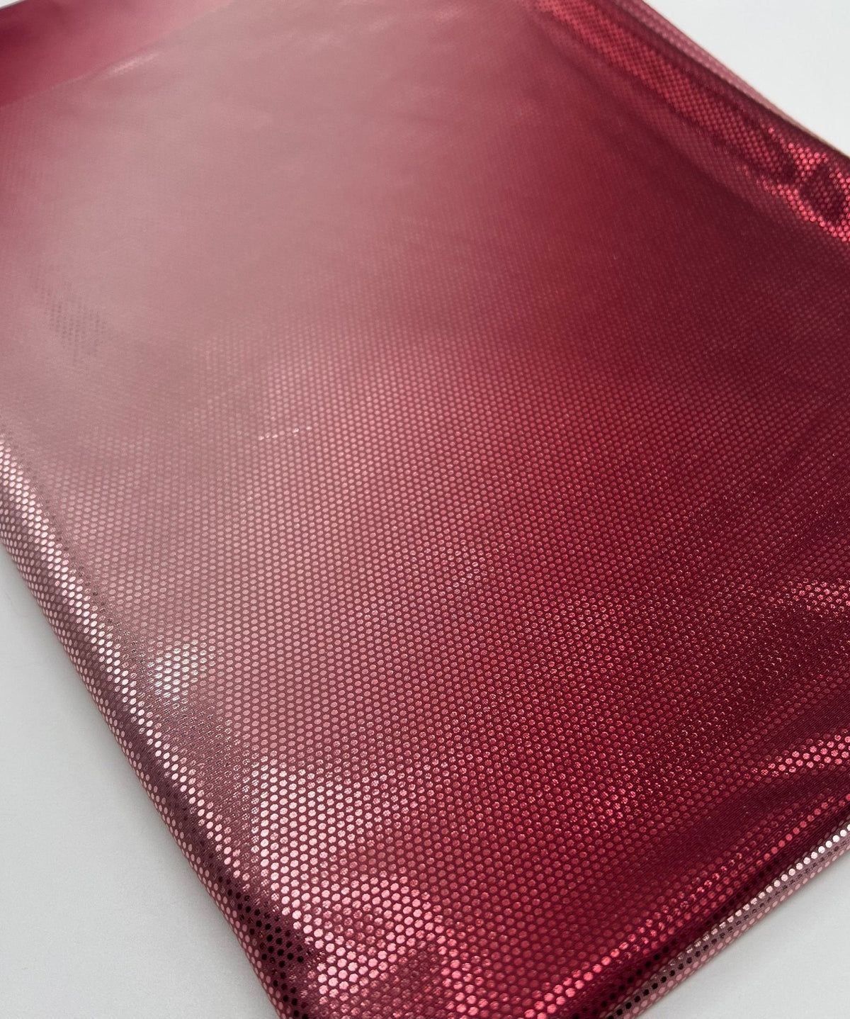 Red Silver Shiny Sequin Soft Touch 2 Way Stretch Fabric