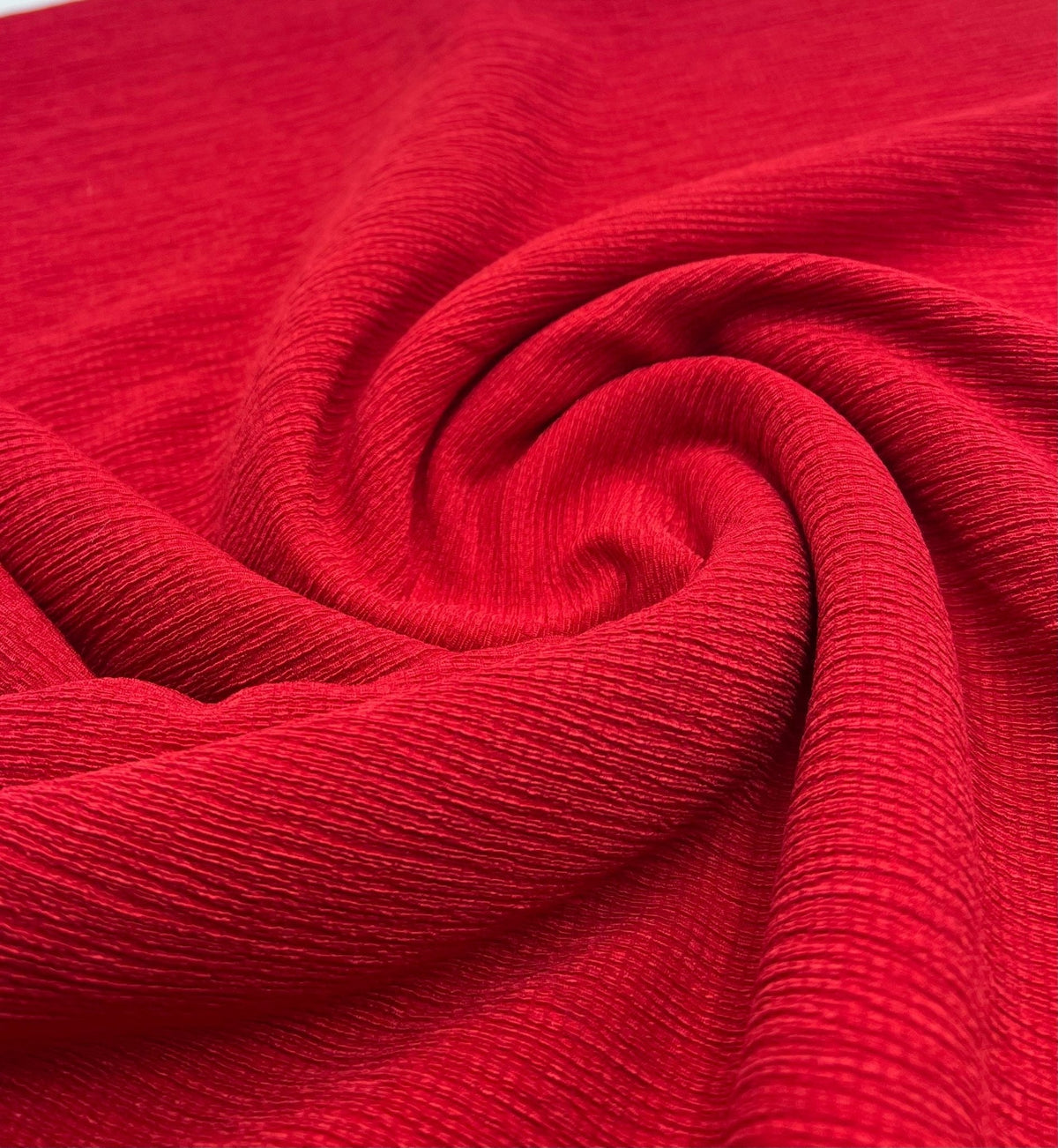 Red Textured Tree Bark Stretch Dress Craft Fabric