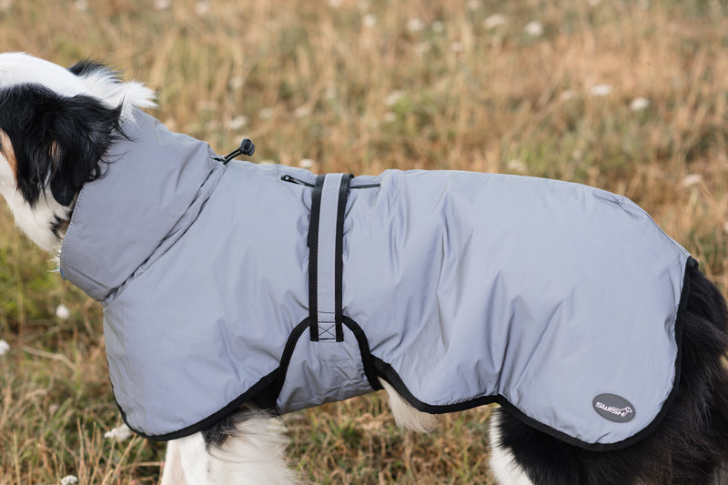 Luxe Waterproof Dog Coat 250g - Reflective Silver