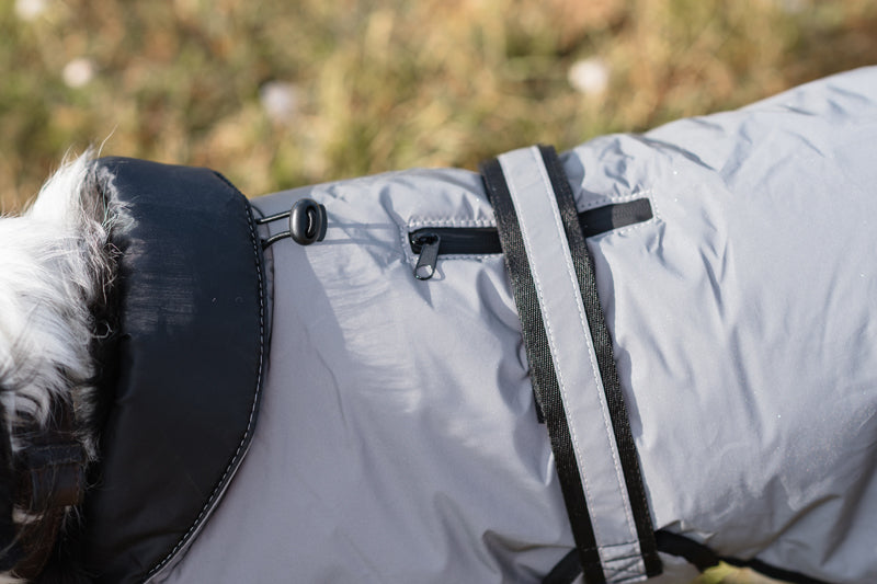 Luxe Waterproof Dog Coat 0g - Reflective Silver