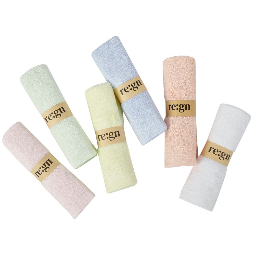 Organic Bamboo Face Cloths - 6 Pack