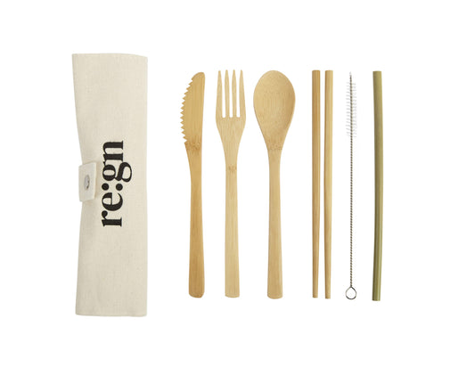 Bamboo Cutlery Travel Set